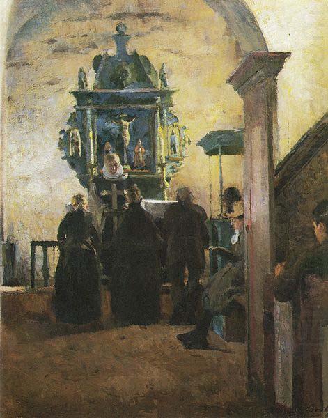 Alteret i Tanum kirke, Harriet Backer